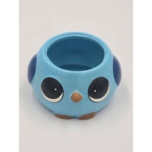 Rocket Farms Blue Bird Ceramic Planter Whimsical Round Succulent Pot Decor